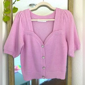 ASTR the Label Crop Sleeve Sweater